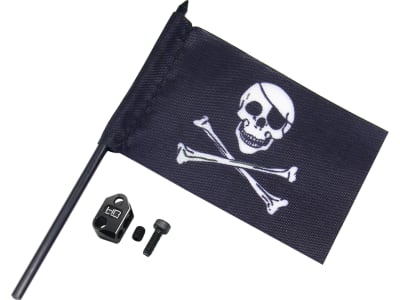 MMJ330FM 1 / 18 jolly roger flag W / Alum. Mount Grom