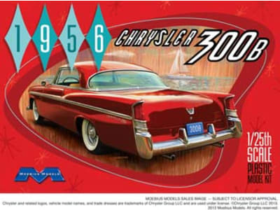 MOE1207 1956 Chrysler 300b Plastic Model Kit