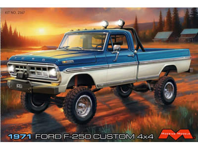 MOE2567 1 / 25 1971 Ford F-250 Custom 4x4 Plastic Model Kit