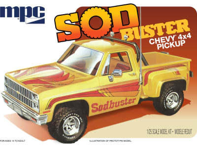 MPC972 1 / 25 1981 Chevy Stepside Pickup Sod Buster Plastic Model Kit