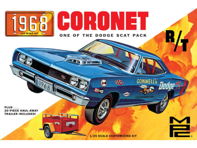 MPC975 1:25 1968 D0DGE Coronet Hardtop w /  Trailer