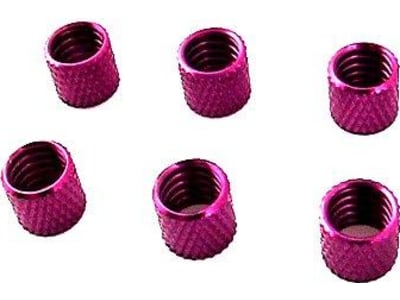 OF0207 Purple Alum. Fuel Line Retainers  6 