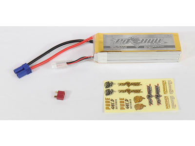 PBTPBB6A100C3S Pure Gold 11.1v 6000mah 3s 100c Lipo: Ec5 / T-plug style connector