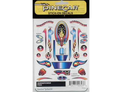 PIN323 Stick-On Decals Horsepower