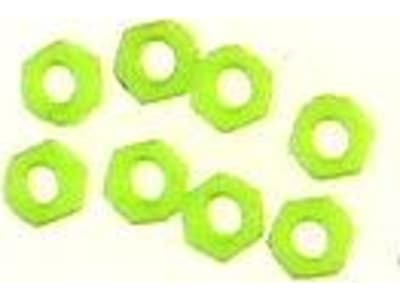 PLN2605 Fluorescent green 2.6mm nuts