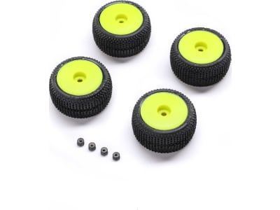 PRO-2632 Blockade Tire Proline OE Wheel Yellow Mounted: Micro-T