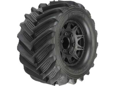 PRO1019610 1:10 Demolisher F / R 2.8 MT Mounted 12mm Black Raid  2 