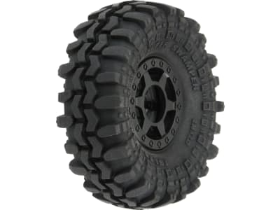 PRO1021410 1 / 24 Super Swamper F / R 1.0 Tires Mtd 7mm Blk 4