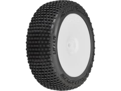 PRO1031713 Hole Shot 3.0 Buggy Tires MTD Velocity White Wheels for Arrma Ty