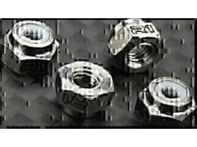 R1W900016 R1WURKS Natural Titanium Finish M3 Locknuts  4 