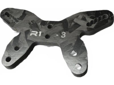 R1W900182-F R1WURKS  LD3 Series  Front Carbon Fiber Shock Tower -3mm Matte