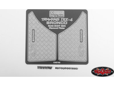 RC4VVV-C0486 Rear Quarter Diamond Plates for TRA Trx-4 79 Bron Ranger