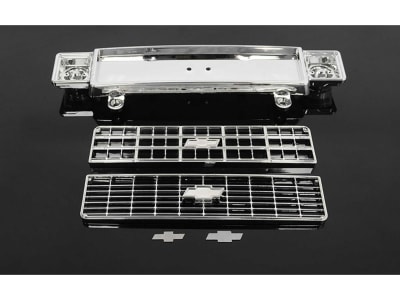 RC4Z-B0124 Chevy Blazer Chrome Front Grill w /  Optional Inserts