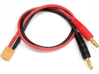 RCE1616 Charger Adapter: Male Xt30 to Male 4mm Bullets- 300mm Wire