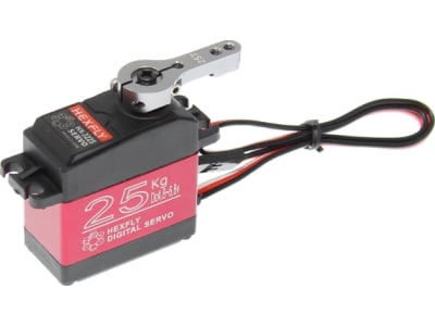 RER11856 Hexfly Servo 25kg Metal Gear Waterproof Servo .13 / 347 @6.8v
