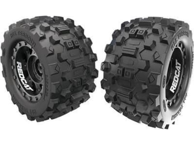 RER12485 Wheels and Tires 2 Pieces  Glued 3.15 X 5.90 Kaiju Mt