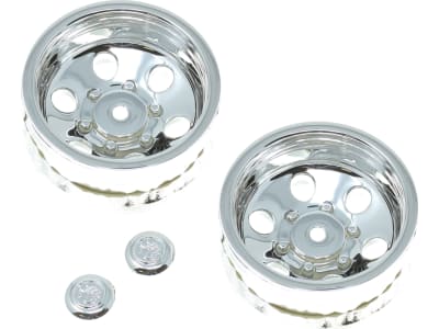 RER23599 Trailer Wheels W /  Cap Plastic  1pr 