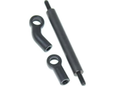 RER30791 Ascent Aluminum Servo Link  Black   44.5mm 