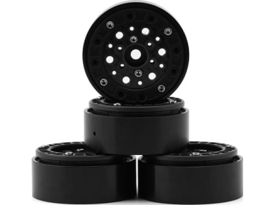 RER43152 1.3 Aluminum and Carbon Fiber Micro Crawler Beadlock Wheels