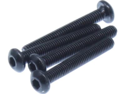 RER70548 M3x22mm Button Head Machine Thread Screw  4 Pieces 