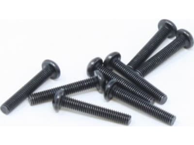 RER82046 M3x18mm Button Head Machine Thread Screw  8 pieces 