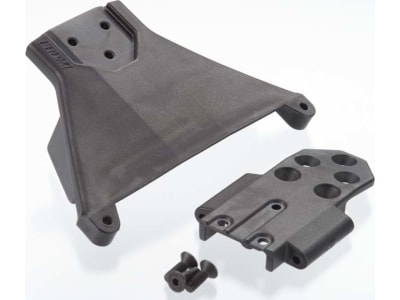 RPM73562 Front LCG Bulkhead; Blk: TRA SLH 4x4 and 1:10 Rally