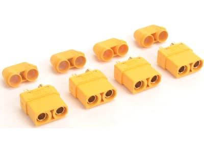 MK2910HF Xt90 Plug with Sheath Female Only - 4 pieces