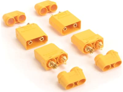 MK2910HP XT90 Plug with Sheath M / F - 2pcs