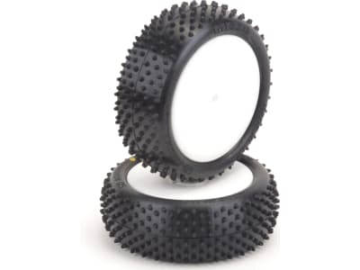 SCHU6893 Mezzo Tyre Front 4WD - Yellow - Pre-Glued - pr