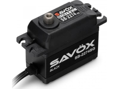 SAVSB2274SG-BE Black Edition High Voltage brushless Digital Servo 0.080sec  /  34