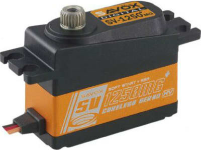 SAVSV1250MGP 1:12 Scale Servo W / Soft Start 0.095sec  /  111.1oz @