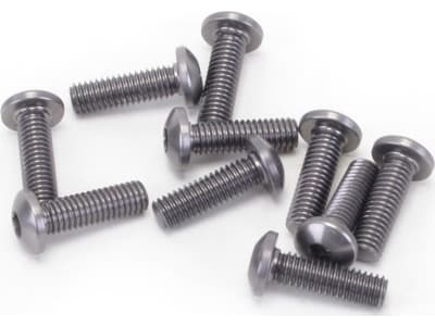 CR316 Alloy Button Head Hex Screws M3 x 10 pk10