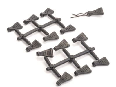 CR638 Rubber Body Clip Pulls - pk12