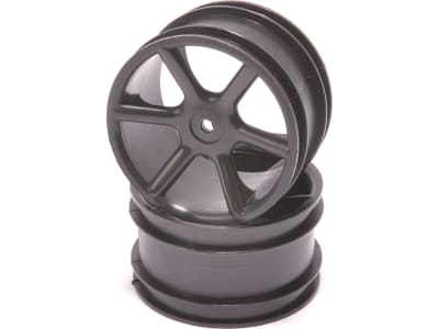 SCHCR888 JC 6 Spoke 2.2 Rear Black Wheel CAT / Coug 2k Pr