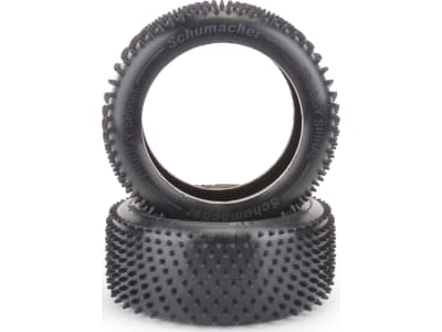 SCHG405 Truggy Spiral Tyre - Silver - Pair