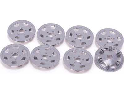 schJMLG Oval / Mini Wheel Disk Protectors Grey - 4 pr
