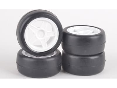 schRU1075 Rush Mini-Tires 32 Round Pre-Glued 4 pieces 