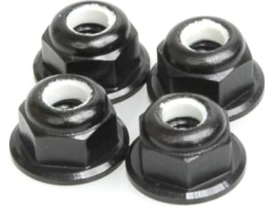 SCHU2812 M4 Nyloc Wheel Nut - Black Alloy pk4