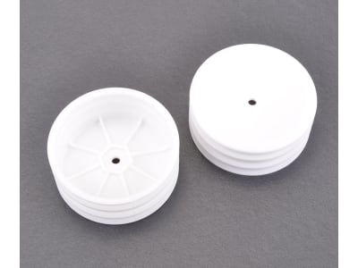 SCHU4368 Wheel; Hex Front - White - 2WD - pr