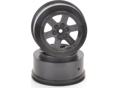 SCHU4733 Short Course Wheel - Black +3 Offset Pr