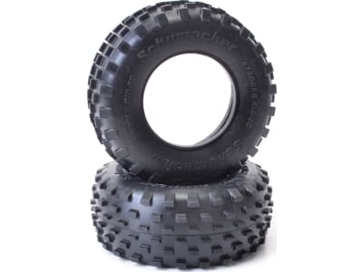 SCHU6782 Short Course Stagger Rib Tyre - Blue