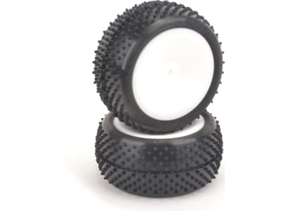 schU6892 Mezzo Tyre Rear - Silver - Pre-Glued - pr