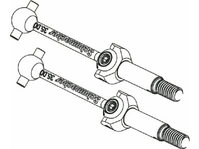 SCHU8826 Rear Driveshaft Assembled  pr  - Neon