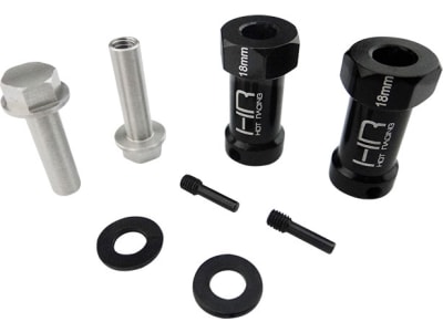 SCX10ET01 18mm Wheel Hub Extensions with 12mm Hex  2  - Axial Scx Wraith