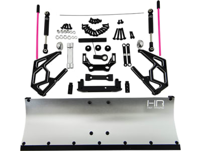 SCX1213P08 Silver Aluminum Snow Plow Kit Axial Scx10 Scx10 Ii