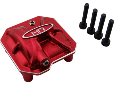 SCXT12C02 Aluminum Ar44 Axle Diff Covers  Red  - Axial Scx 2