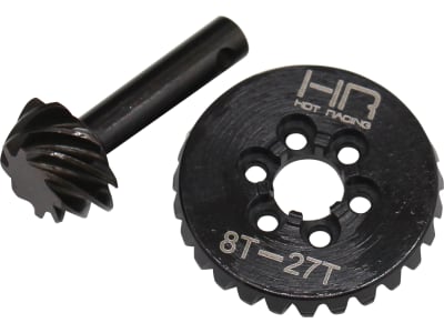 SCXT9278 HD Steel Bevel Gear Set - 27t / 8t 0.9 Module 3.375 Ratio