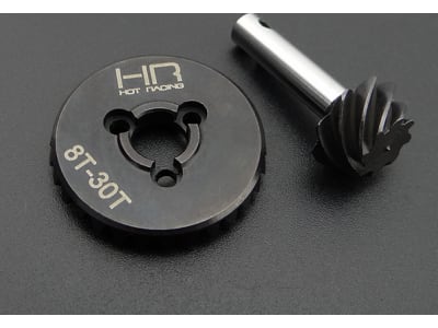 SCXT9308 HD Steel Bevel Gear Set - 30t / 8t 0.9 Module 3.75 Ratio