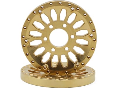 SEHREEFS255 Brass 1.9 Shield Reversible Offset Wheel Face Set  2   39g Each 