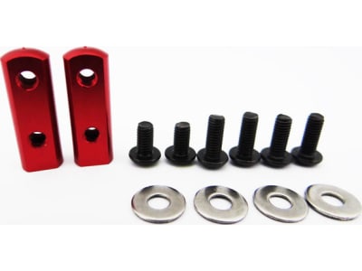 SH24M02 90 Degree Universal Servo Mount - Red